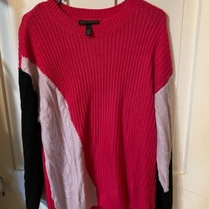 Lane Bryant color-block sweater worn ONE time. Size is 14/16